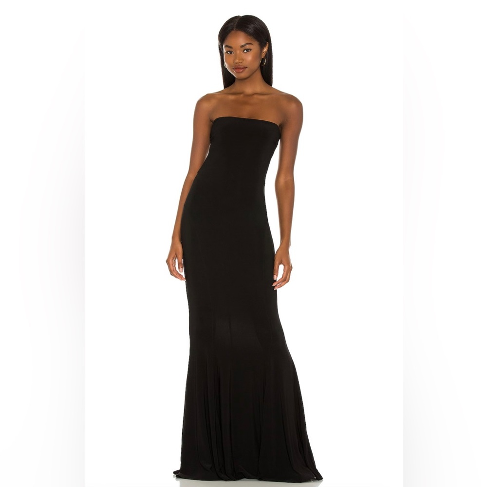 Norma Kamali Fishtail Gown- Black (XS)
